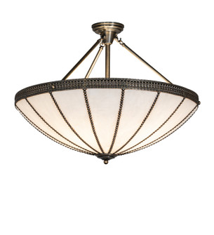 Shansky Four Light Semi-Flushmount in Antique Brass (57|284691)