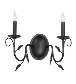 Bordeaux Two Light Wall Sconce in Blackwash (57|283068)