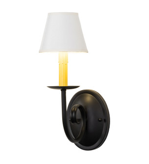 Squire One Light Wall Sconce in Blackwash White Parchment (57|280749)