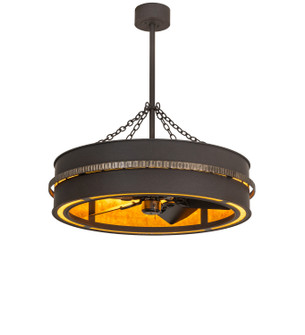 Golden Forge LED Chandel-Air in Dark Roast & Antique CopperOiled Bronze (57|280422)