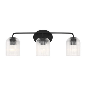Eisele Three Light Vanity in Midnight Black (1|GLV1133MBK)