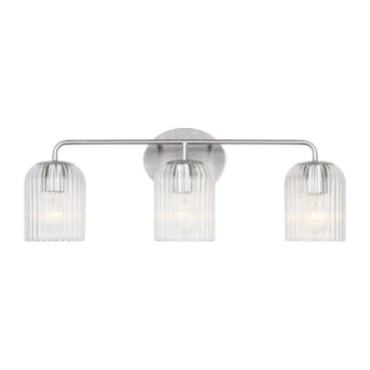 Eisele Three Light Vanity in Brushed Nickel (1|GLV1133BS)