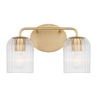 Eisele Two Light Vanity in Satin Brass (1|GLV1132SB)