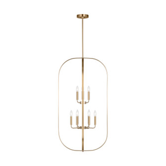 Loretto Nine Light Chandelier in Satin Brass (1|GLC1329SB)