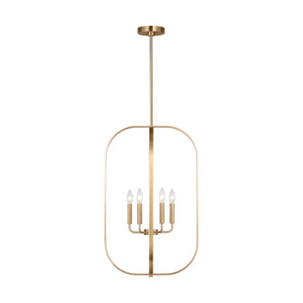 Loretto Six Light Chandelier in Satin Brass (1|GLC1316SB)