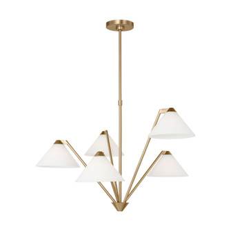 Werley Chandelier in Satin Brass (1|GLC1255SB)