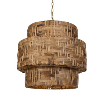 Water Hyacinth Four Light Pendant in Antique Brass (52|21618)