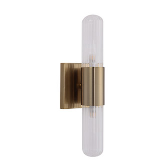 Chiara LED Wall Sconce in Ribbed Clear (443|WS134)