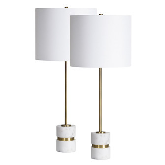 Talulla LED Table Lamp- Set in Antique Brass (443|LPT1251SET2)
