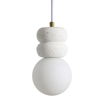 Candra LED Ceiling Fixture in Off-White With Speckles (443|LPC4439)