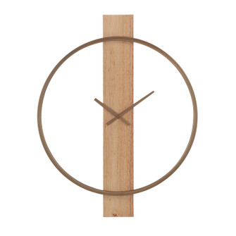 Pollux Wall Clock in Antique Brushed Brass (443|CL257)