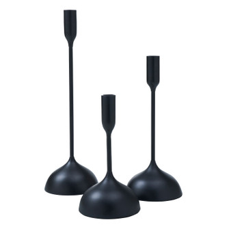 Chambers Set Of 3 Tapered Candle Holder in Matte Black (443|CAN182) Chambers Set Of 3 Tapered Candle Holder in Matte Black (443|CAN182)