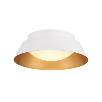 Donoven LED Flush Mount in White + Gold (60|ED0552202WHGD)