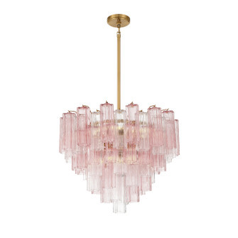 Addis 12 Light Chandelier in Aged Brass (60|ADD312AGSP)