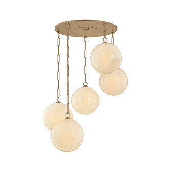 Bramble Five Light Chandelier in Patina Brass (67|F1836PBR)