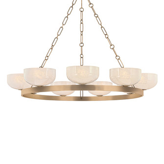 Caelum Nine Light Chandelier in Patina Brass (67|F1345PBR)