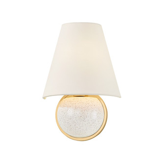Marlena One Light Wall Sconce in Aged Brass (428|H1063101AGB)