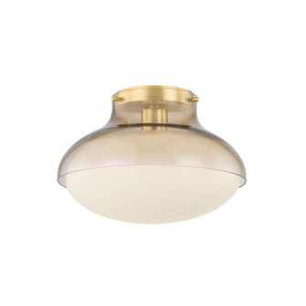 Gianna One Light Flush Mount in Aged Brass (428|H1061501AGB)
