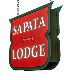 Personalized Sapata Lodge Sign in Hand Painted (57|224918)