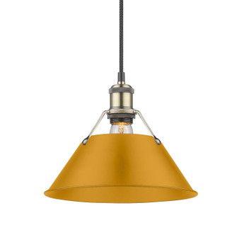 Orwell One Light Pendant in Aged Brass (62|3306MABAY)