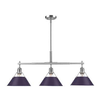 Orwell Three Light Linear Pendant in Pewter (62|3306LPPWEP)