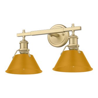 Orwell Two Light Vanity in Brushed Champagne Brass (62|3306BA2BCBAY)