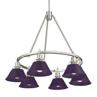 Orwell Six Light Chandelier in Pewter (62|33066PWEP)