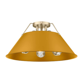 Orwell Three Light Flush Mount in Pewter (62|33063FMPWAY)