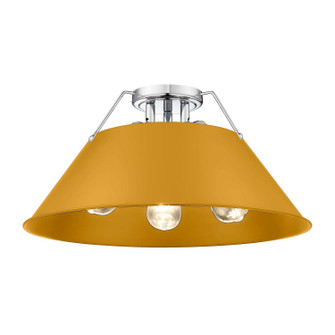 Orwell Three Light Flush Mount in Chrome (62|33063FMCHAY)