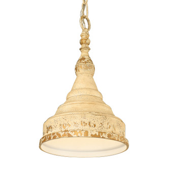 Wellsly One Light Pendant in Aged Tuscan Stone (62|1942SATS)