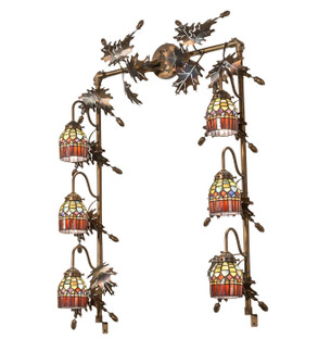 Tiffany Candice Six Light Vanity in Dark Burnished Antique Copper (57|286828)