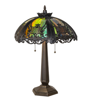 Lattice Two Light Table Lamp in Black Patina Mahogany Bronze (57|285874)