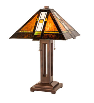 Montana Mission Two Light Table Lamp in Mahogany Bronze (57|285566)