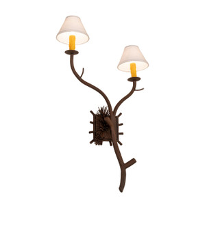 Lone Pine Two Light Wall Sconce in Distressed Chestnut (57|284498)
