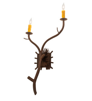 Lone Pine Two Light Wall Sconce in Distressed Chestnut (57|284434)
