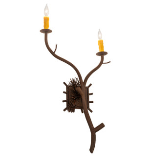 Lone Pine Two Light Wall Sconce in Distressed Chestnut (57|284433)