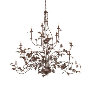 Oak Leaf 15 Light Chandelier in Cafe Noir (57|283294)