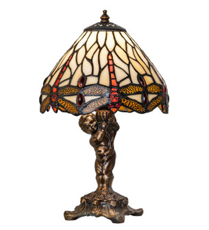 Tiffany Hanging Head Dragonfly One Light Accent Lamp in Antique Brass (57|282757)