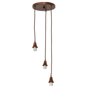 Pendant Hardware Three Light Pendant Hardware in C-Mahogany Bronze (57|275735)