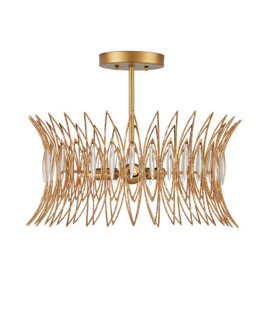 Marquise Three Light Flush Mount in Clear/Luxor Gold (142|90001325)
