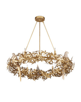 Aviary Six Light Chandelier in Swedish Gold (142|90001320)