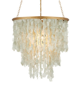 Verre de Mer One Light Chandelier in Seaglass/Contemporary Gold (142|90001318)