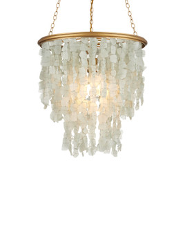 Verre de Mer One Light Chandelier in Seaglass / Contemporary Gold (142|90001317)
