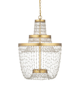 Mademoiselle LED Chandelier in Clear / Contemporary Gold Leaf / Contemporary Gold (142|90001305)