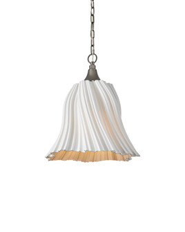 Twirl One Light Pendant in White / Antique Brushed Nickel (142|90001282)