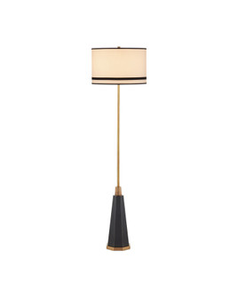 Gieves One Light Floor Lamp in Black / Bronze / Antique Brass (142|80000174)