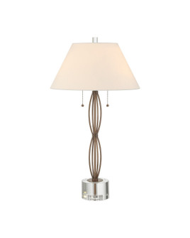Mizner Two Light Table Lamp in Antique Brass/Clear (142|60001018)