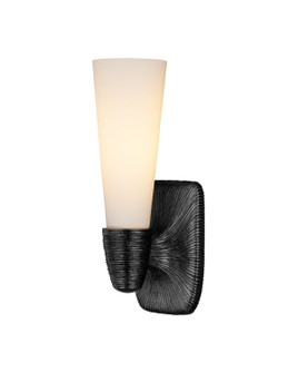 Bonaz One Light Wall Sconce in Opaque White/Oil Rubbed Bronze (142|58000068)