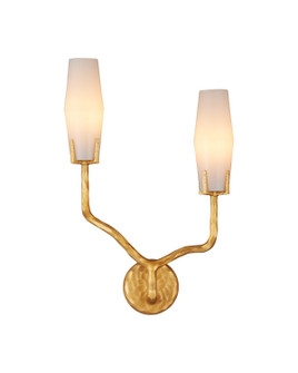 Mathilda Two Light Wall Sconce in White/Matte Gold (142|50000285)