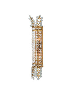 Bradshaw Two Light Wall Sconce in Frosted/Clear/Brass (142|50000283)